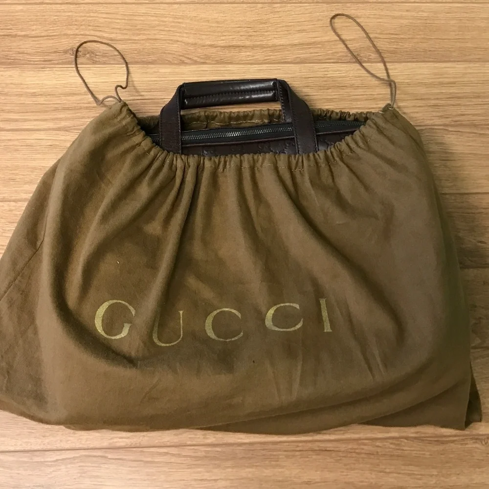 Authentic Gucci GG Supreme Guccissima Briefcase Laptop Bag